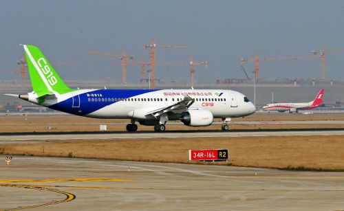 C919整體外觀。圖片來源：新華網(wǎng)